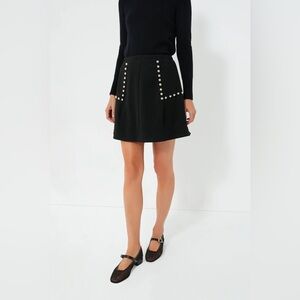 Tuckernuck Gold Stud Mod Mini Skirt Black size Medium NWT